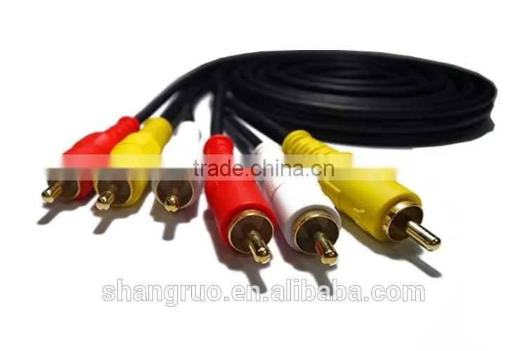 Made in China universal black customized audio cable for multimedia