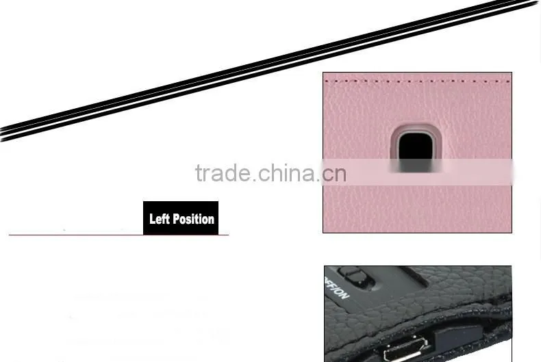 Litchi pattern all-in-one bluetooth keyboard for Samsung TABA 8.0inch T350/T351-SA1035