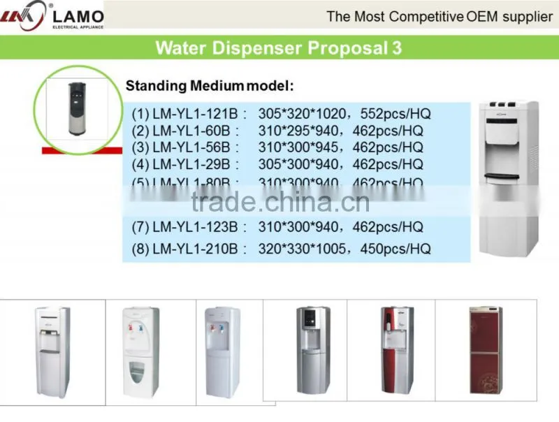 ZY-208 Compresser Coolig Hot and Cold 4 Stage Filtration UF Water Dispenser Purifier