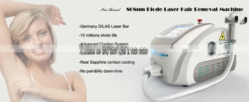 high quality portable 808nm hair epilation diode laser equipment hair removal