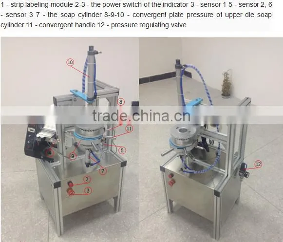 semi-automatic soap packing machine/round soap packaging machine