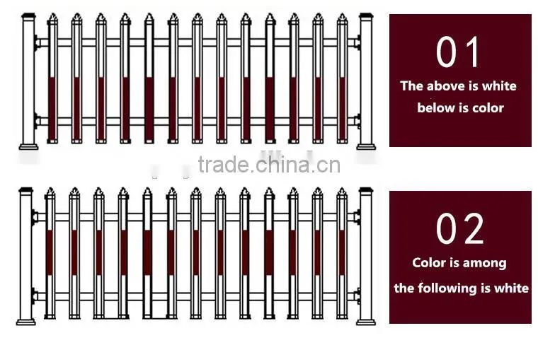 outdoor pvc galvanized steel garden edging fence plastic steel lawn edging fencing