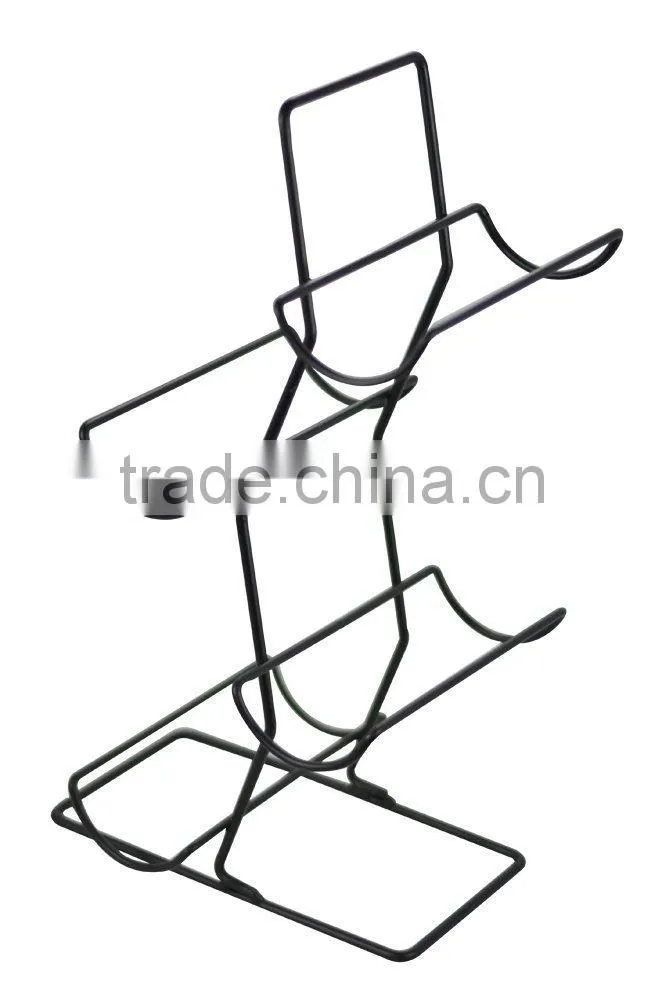Countertop Black 4 Bottle Wine Rack