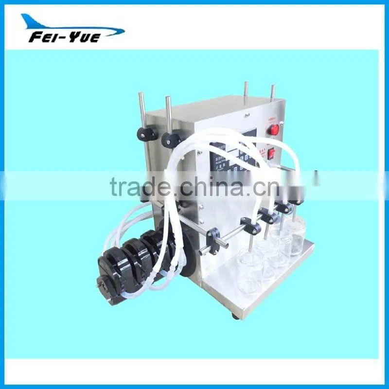 Wholesale small electric 4 heads semi automatic fast pesticide liquid filling machine