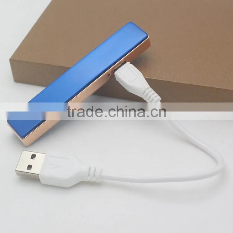 Mini Portable USB Port Electronic Windproof Flameless Rechargable Lighter