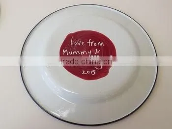 Enamel Rice Plate Dinnerware Dish/Enamel Dish