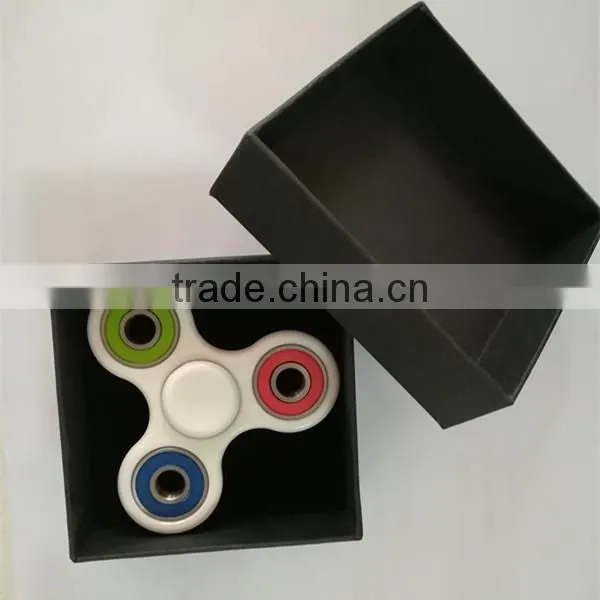 ABS White Plastic holder ball bearing full Zro2 ceramic bearing 608 green seal hand Spinner Fidget toy