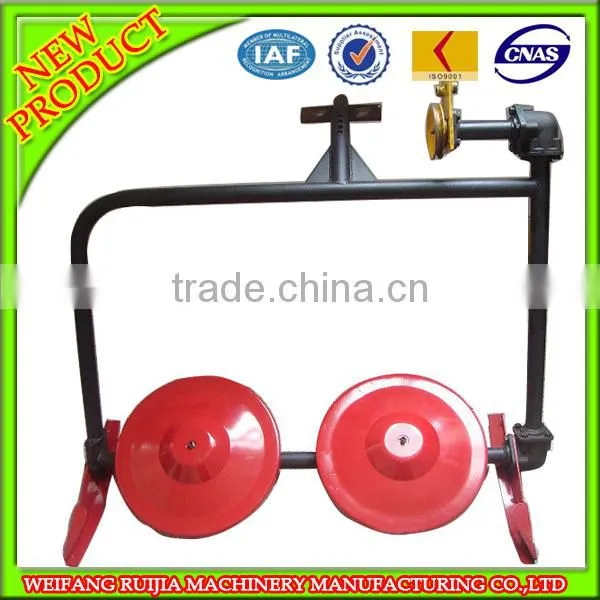 Weifang two wheel tractor low price for sale,farm hand tractor 12Hp diesel engine with lawn mower implement