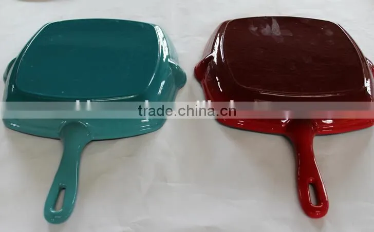safe enamel iron cast pots with handle