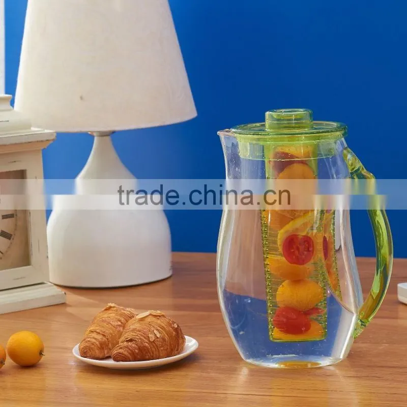 Creative heat cold Kettle high bulk acrylic cold water bottles to store fruit Chinese herbs tea Kettle