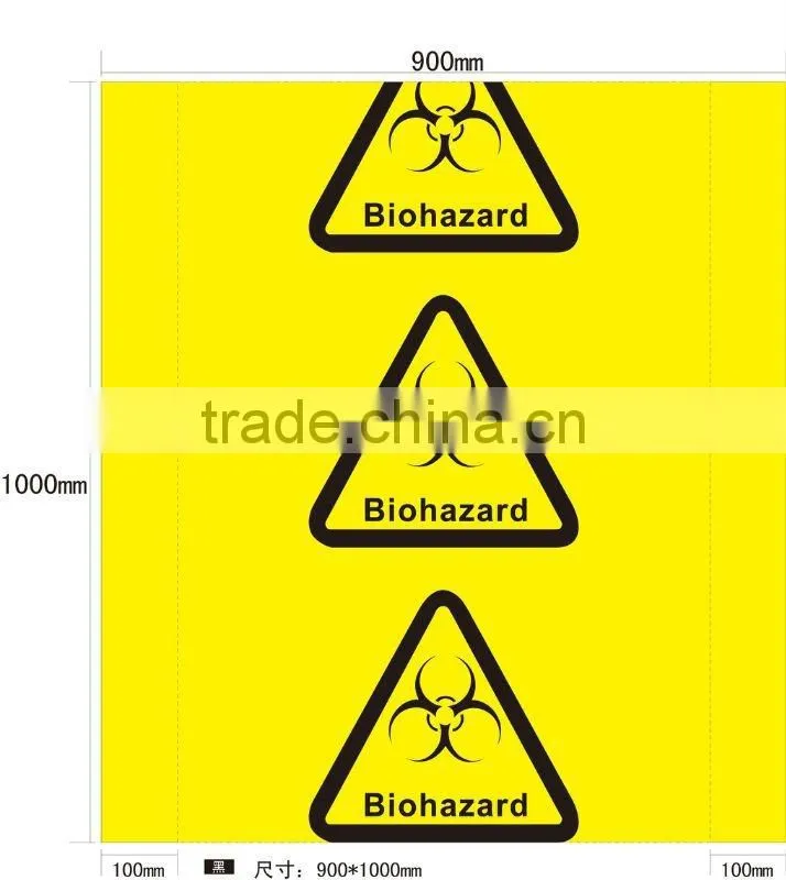Good quality biodegradable Disposable medical garbage bags