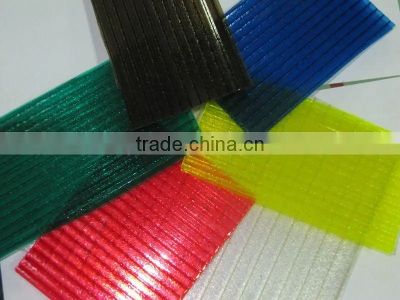 mult-wall clear polycarbonate sheet for green house high light transmission