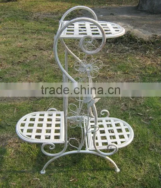 Vintage Wrought Irons Antirust Folding Antique Metal Garden Outdoor Decorative Classical Flower Trellis