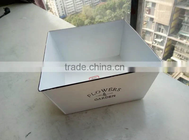 modern wholesale gardening home goods white square flower pots in guangzhou