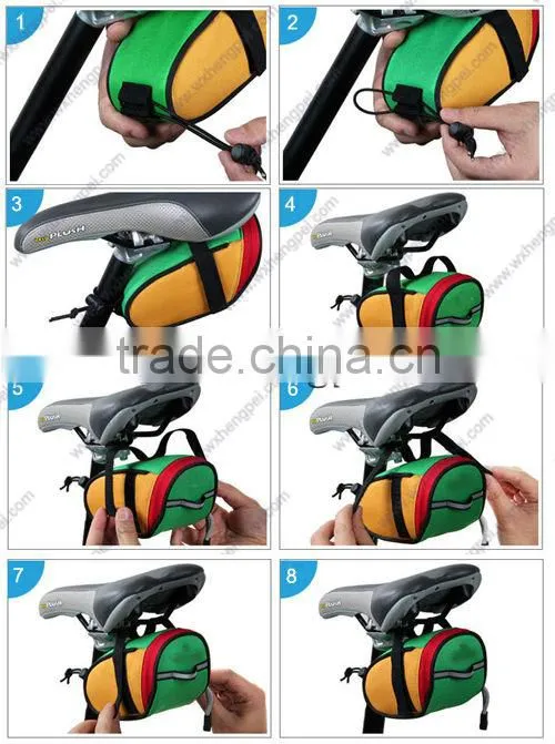 colorful bicycle bag/ bicycle tool rear bag