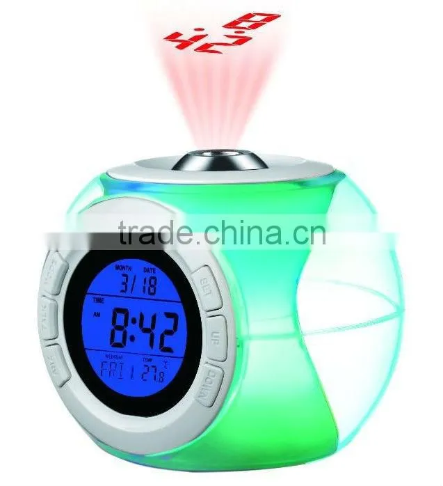 2014 Best Selling Projection Talking Alarm Clock