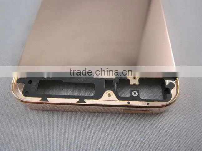 Rose gold mirror finish bezel housing for iPhone 5S, from kingphone