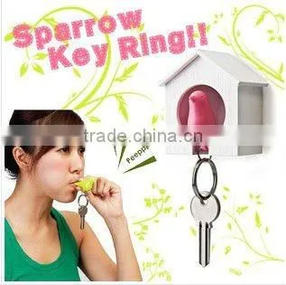 against losing sparrow house key chain holder
