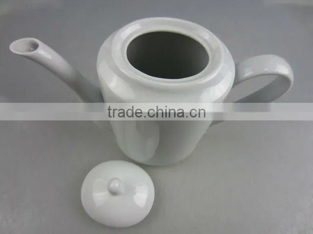 White porcelain coffee tea pot
