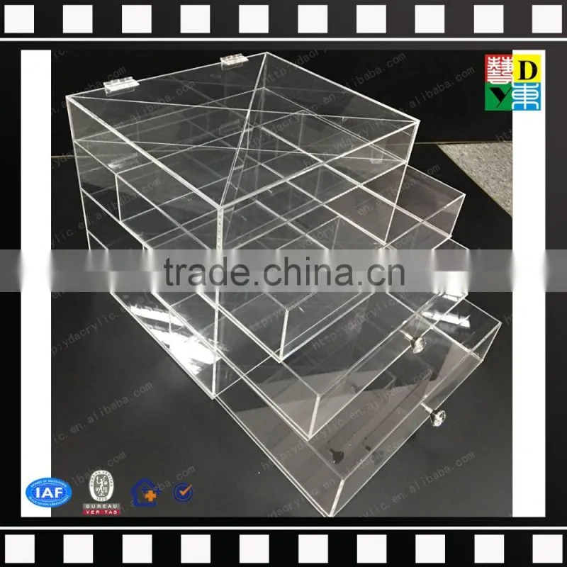 2016 Manufacturer supply 3/4/5/6 Drawer Acrylic Makeup Organizer Wholesale