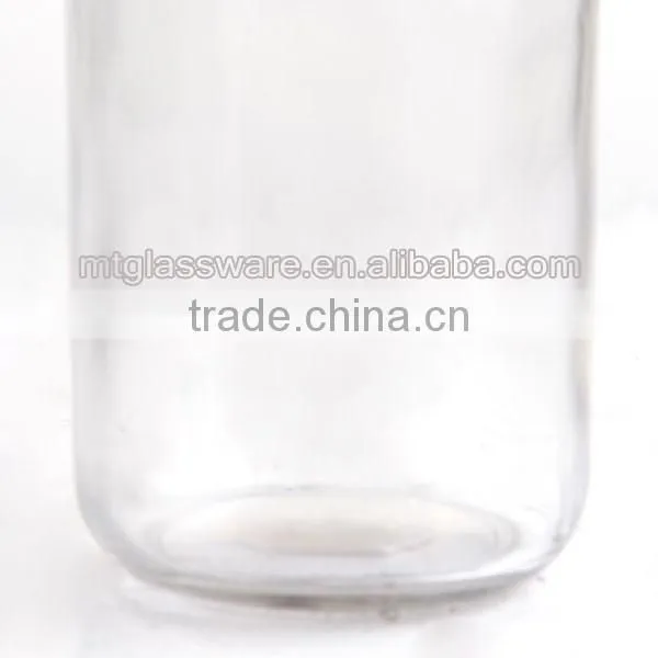cheap 600ml empty bottle jar mason jar glass candy jar with color lid
