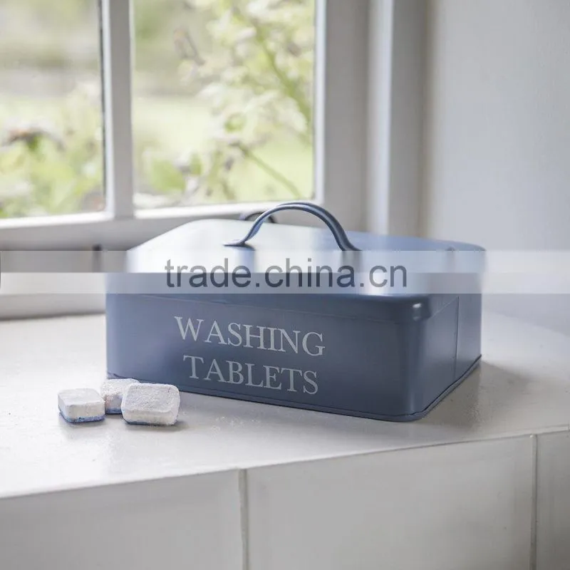 Vintage metal washing powder box