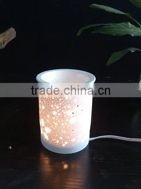 Ceramic Cylinder electric oil burner with aromatheraphy function