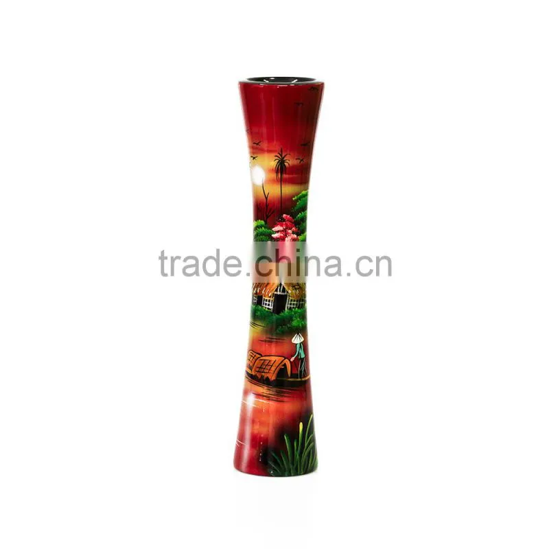 Handmade high quality Vietnam lacquer vase