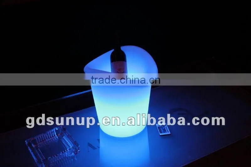 PE Material Rotational Moulding Plastic Modern led light wine bucket