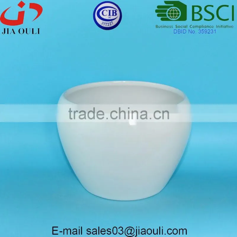 BSCI Audit factory Dehua Ceramic Planter Pots Succulent Plants pot for Home Decoration