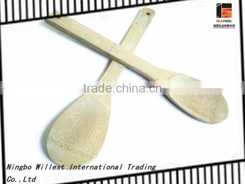 Big size rice bamboo spoon