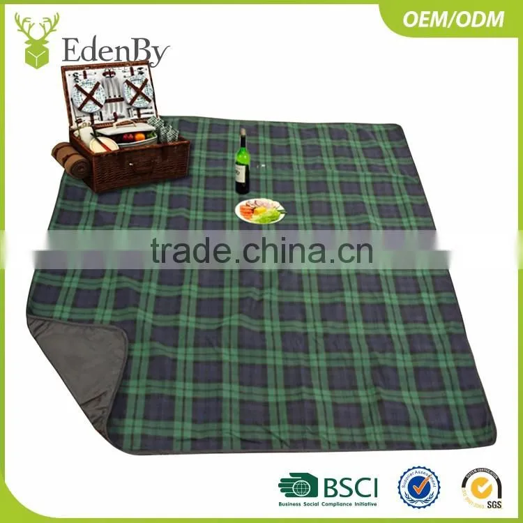 2017 Top selling high quality outdoor camping family picnic rug/picnic blanket
