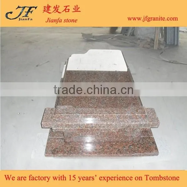 G562 Maple Red Granite Single Monuments for Poland Market
