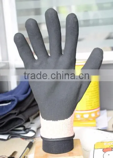 SunnyHope 13gauge HPPE Anti Cut Level 5 TPR safety Impact gloves