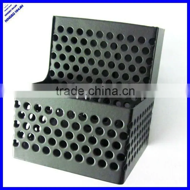 Square metal mesh square desktop pen holder