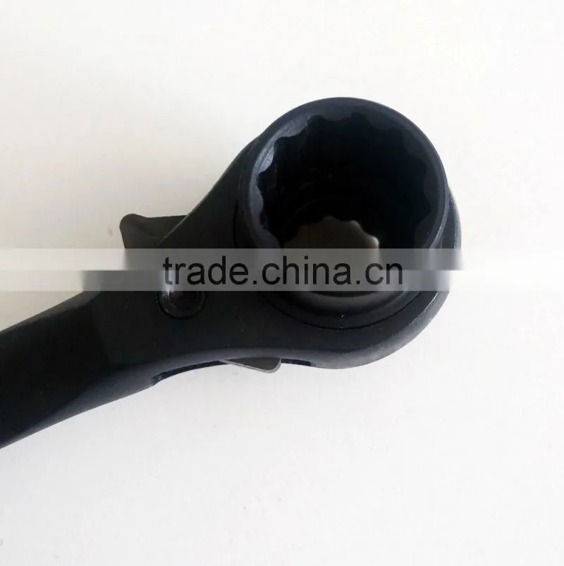 Tapered CRV ratchet podger spanner wrench