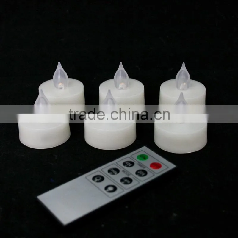 Candle Choice Set of 6 Flameless Tealights/Tea Lights with Dual-Time