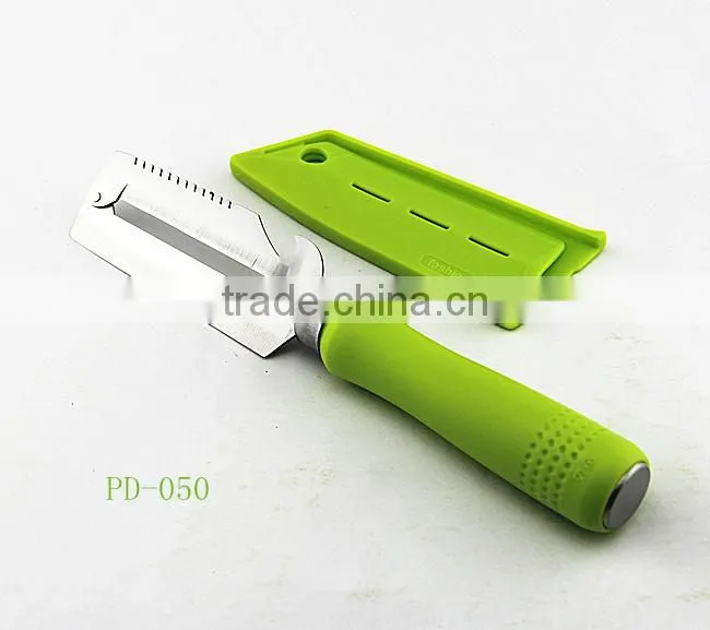stainless steel vegetable peeler with cover plastic handle vegetable slicer PD-050