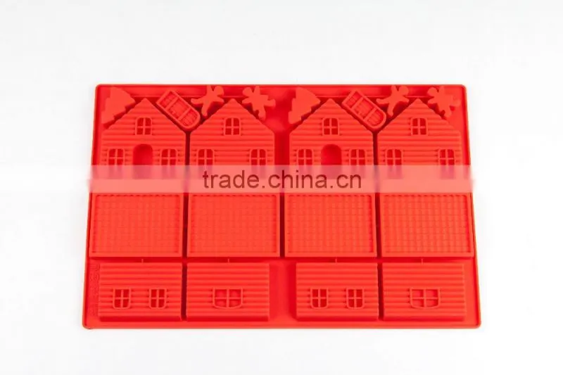 11200 Gingerbread House shape Silicone cake mold