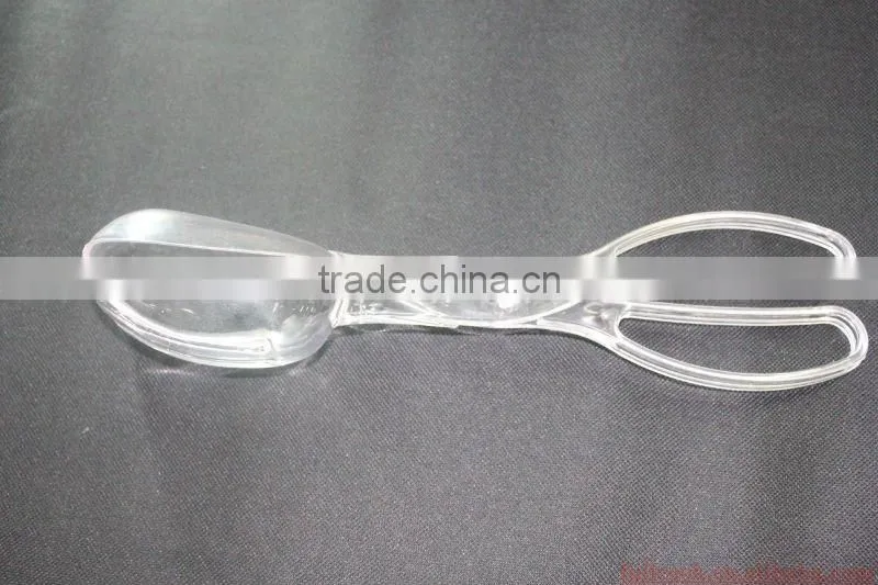 2 in 1 colorful plastic salad spoon and fork
