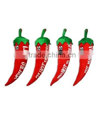 Custom plush peppers & chillies soft toys vegetable stuffed vegetables toys