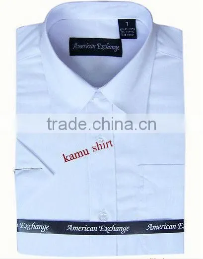 Man's short sleeve shirts dress Blue shirts men