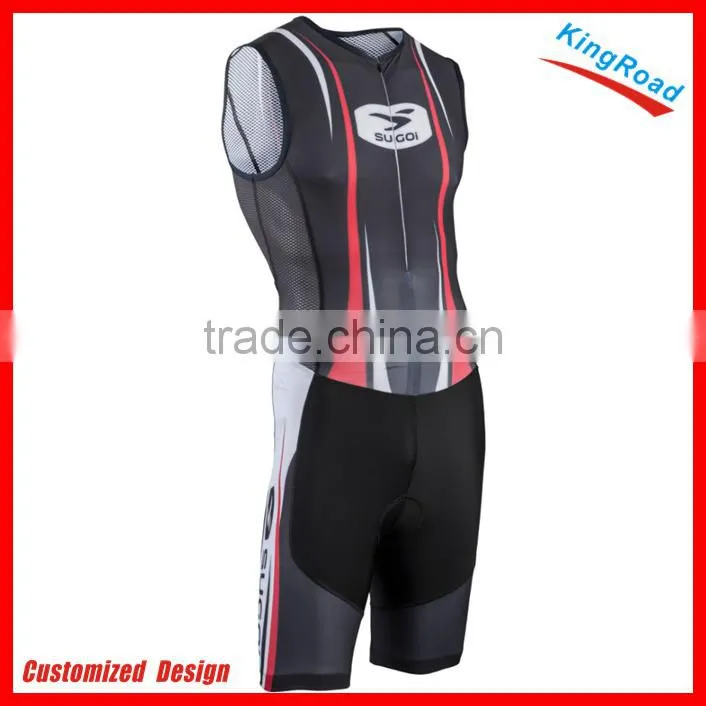 Sublimation printing Triathlon Short John Wetsuit