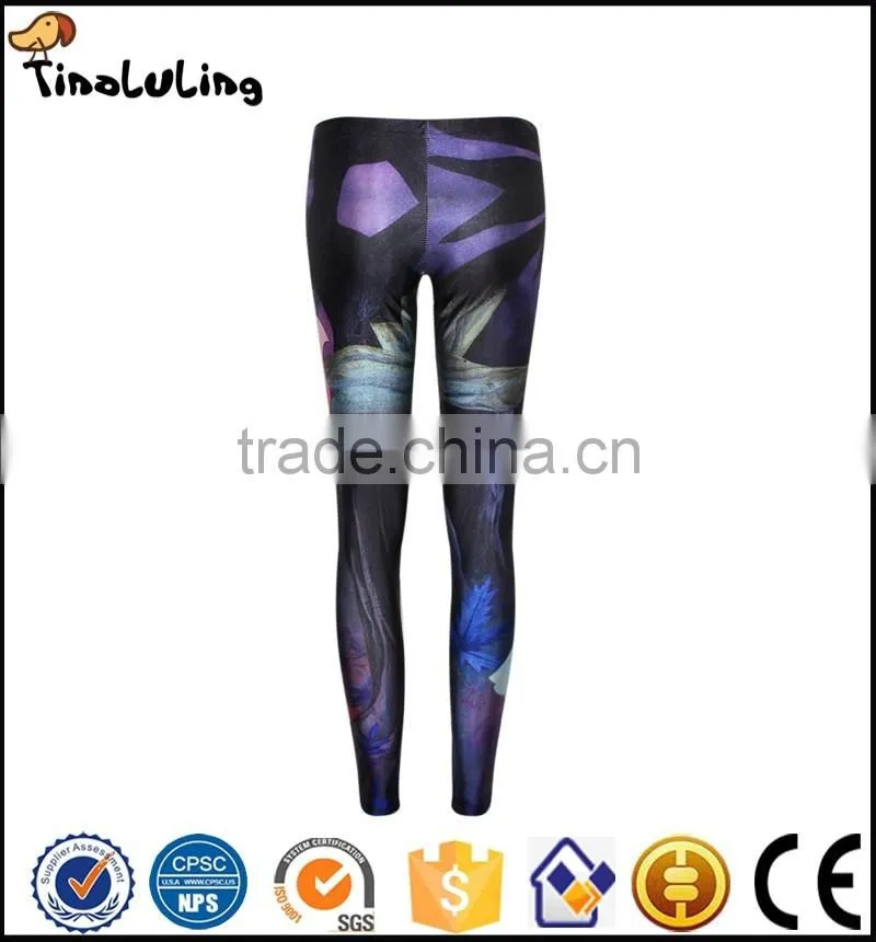 Women Leggins Plus Size Leggings Woman Comic Cat Princess Image 3D Print Soft Slim Fitness Clothing Women's Wear Seamless Pants