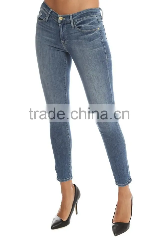 2016 new arrival no brand name lady pants,custom lady pants,denim lady pants