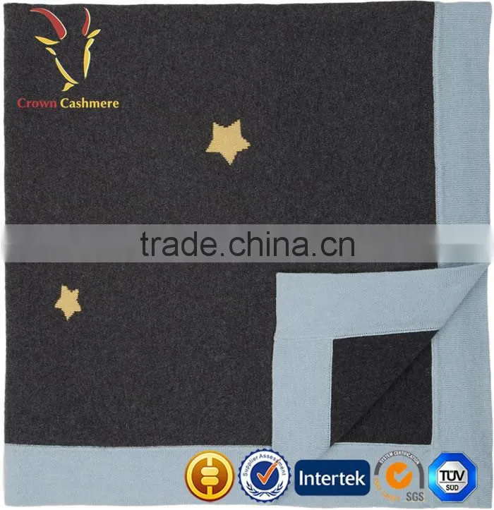 High Quality 100% Wool Cashmere Infant Blanket Baby Blanket