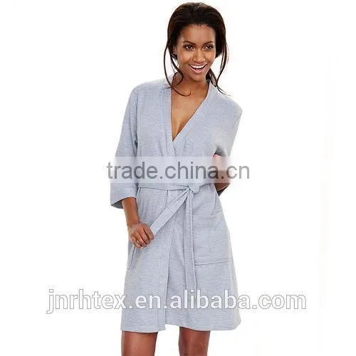 100% cotton bathrobe women,wholesale waffle bathrobe china
