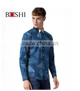 2015 New Stylish England Style Tops For Solid White Linen Leisure Shirt