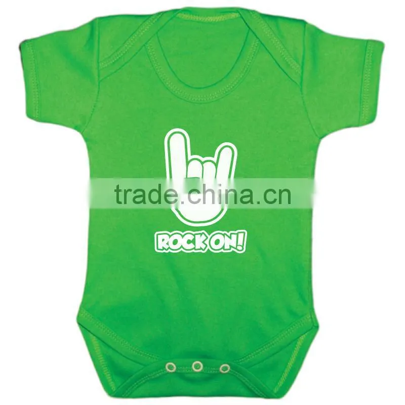 ROCK ON Gesture Baby Bodysuits Cotton Unisex