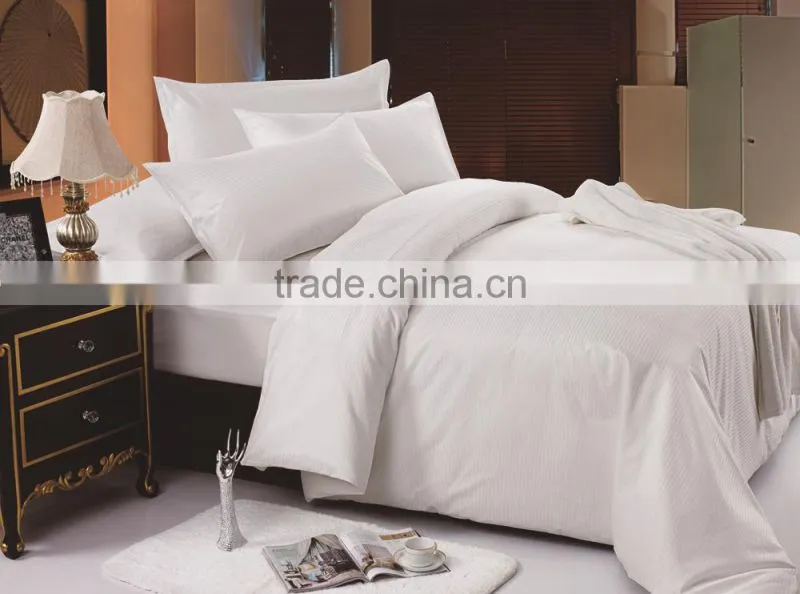 5 star luxury hotel bedding set,Hotel Bed linen,satin stripe bedding set